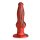 XR Brands Hel-Wolf Stoß- und Vibrations-Dildo Rot Schwarz