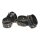 XR Brands Bondage Restraint Set with Belt and Connectors Black