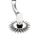 XR Brands Wartenberg wheel 1 wheel silver 18.3 cm