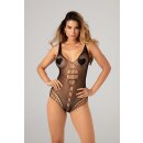 Christine Stretch Fishnetbody Amorelie- black  - One Size