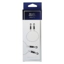 Virgite Nippelklemmen Modell 20 Schwarz Silber 2 Stück