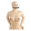 Virgite Nipple Clamps Model 33 Black Silver 2 Pieces