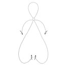 Virgite Nippelklemmen Modell 36 Silber 2 Stück