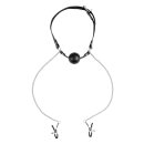 Virgite Nippelklemmen mit Ball Gag Modell 37 Schwarz...