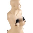 Virgite Nipple Clamps Model 38 Black Silver 2 Pieces