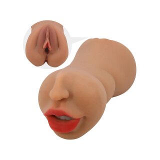 Crazy Bull Zoey Premium Dual Channel Male Masturbatur Brown