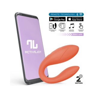 IY Vibrator für Paare mit App-Steuerung Orange 9,2 cm Ø 3,3 cm