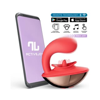 IY Rondy Klitorisvibrator mit App-Steuerung Rot 8,8 cm