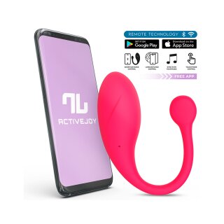 IY Bulby Vibrating Egg with App Dark Pink 9,7 cm