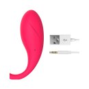 IY Bulby Vibrating Egg with App Dark Pink 9,7 cm