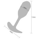 ToyJoy Buttocks The Athlete Weighted Plug Grey