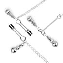 Bedroom Fantasies Nipple and Clitoris Clamps Silver