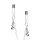 Bedroom Fantasies Nipple and Clitoris Clamps Silver