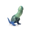 XR Brands Jurassic Dinosaurier-Dildo Grün Blau