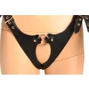 XR Brands Bondage Harness with Handcuffs Black