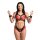 XR Brands Bondage Harness with Handcuffs Black