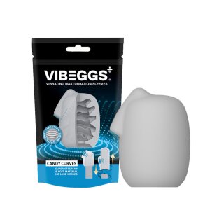 VIBEGGS - Candy Curves - Vibrating Masturbation Sleeve - White