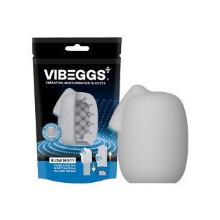 VIBEGGS - Blow Misty - Vibrating Masturbation Sleeve - White