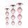 Rosy Gold Metal Butt Plug Set 3 Pieces Rose Gold
