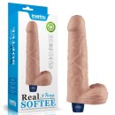 Lovetoy 9" REAL SOFTEE Rechargeable Vibrating Dildo...