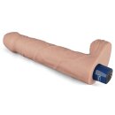 Lovetoy 9" REAL SOFTEE Rechargeable Vibrating Dildo (Flesh)