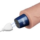 Lovetoy 9.5" REAL SOFTEE Rechargeable Vibrating Dildo (Flesh)