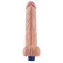 Lovetoy 10.5" REAL SOFTEE Rechargeable Vibrating Dildo (Flesh)