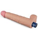 Lovetoy 10.5" REAL SOFTEE Rechargeable Vibrating Dildo (Flesh)