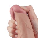 Lovetoy 10.5" REAL SOFTEE Rechargeable Vibrating Dildo (Flesh)