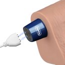 Lovetoy 10.5" REAL SOFTEE Rechargeable Vibrating Dildo (Flesh)