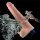 Lovetoy 10.5" REAL SOFTEE Rechargeable Vibrating Dildo (Flesh)