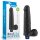 Lovetoy 9" REAL SOFTEE Rechargeable Vibrating Dildo (Black)