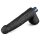 Lovetoy 9" REAL SOFTEE Rechargeable Vibrating Dildo (Black)