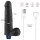 Lovetoy 9" REAL SOFTEE Rechargeable Vibrating Dildo (Black)