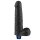 Lovetoy 9" REAL SOFTEE Rechargeable Vibrating Dildo (Black)