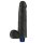 Lovetoy 9" REAL SOFTEE Rechargeable Vibrating Dildo (Black)