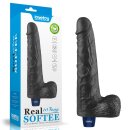 Lovetoy 10" REAL SOFTEE Rechargeable Vibrating Dildo...