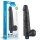 Lovetoy 10.5" REAL SOFTEE Rechargeable Vibrating Dildo (Black)