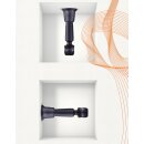 MANWAN Holden universal wand holder up to 4,5 cm diameter Black Plum