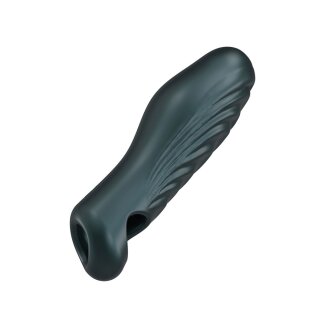 MANWAN Ryzer Penis Extender and Soft Masturbating Sleeve Grey 16 cm