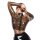 LateX Transparent Crop Top with Metal Ring M