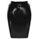 LateX Skirt with Metal Rings S