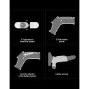 LoveToy Wave Knights Ring Vibrating Penis And Scrotum Sleeve (Ø 2.8 cm) Black