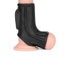LoveToy Ridge Knights Ring Vibrating Penis And Scrotum Sleeve (Ø 2.8 cm) Black