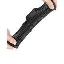 LoveToy Ridge Knights Ring Vibrating Penis And Scrotum Sleeve (Ø 2.8 cm) Black