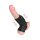 LoveToy Ridge Knights Ring Vibrating Penis And Scrotum Sleeve (Ø 2.8 cm) Black