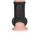 LoveToy Silk Knights Ring Vibrating Penis And Scrotum Sleeve (Ø 2.8 cm) - Black