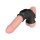 LoveToy Silk Knights Ring Vibrating Penis And Scrotum Sleeve (Ø 2.8 cm) - Black