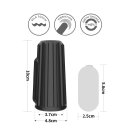 LoveToy Ridge Knights Ring Vibrating Penis Sleeve (Ø 3.7 cm) Black