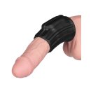 LoveToy Ridge Knights Ring Vibrating Penis Sleeve (Ø 3.7 cm) Black